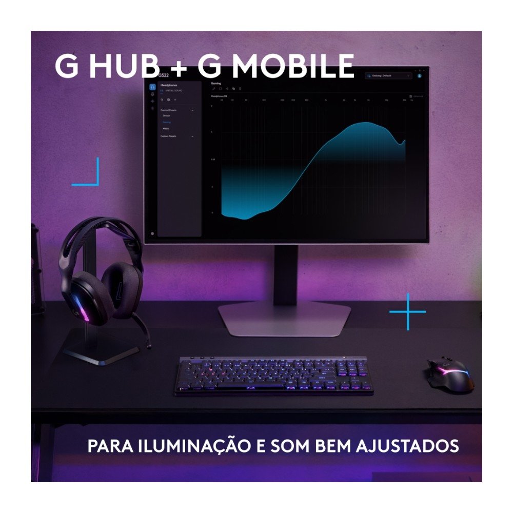 Headset Gamer Sem Fio Logitech G522 LIGHTSPEED LIGHTSYNC, RGB, Conectividade Tripla LIGHTSPEED, Bluetooth e com Fio USB, Preto - 981-001543 Headset Gamer Sem Fio Logitech G522 LIGHTSPEED LIGHTSYNC, RGB, Conectividade Tripla LIGHTSPEED, Bluetooth e com Fio USB, Preto - 981-001543
