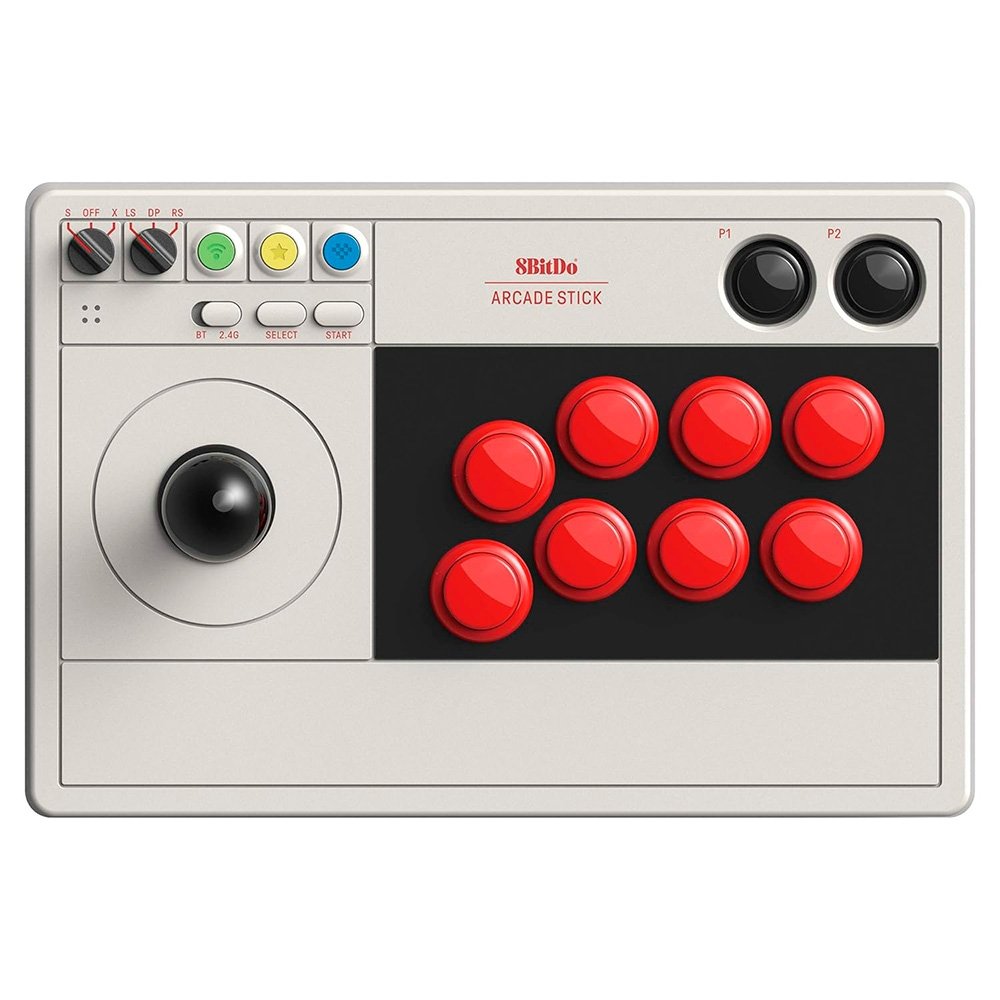 Controle Arcade Stick Sem Fio 8BitDo, Nintendo Switch e PC - 80FE