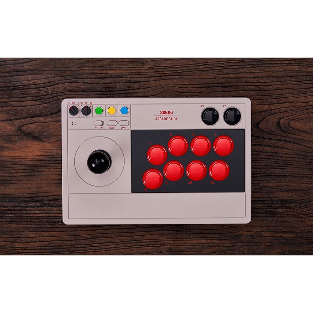 Controle Arcade Stick 8BitDo, Sem Fio, Switch, PC