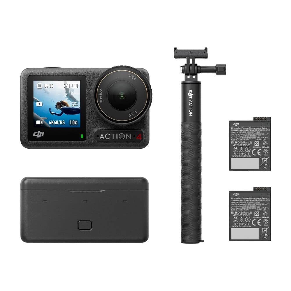 DJI Osmo Action 4, 4K, Ação, A Prova d'água | KaBu