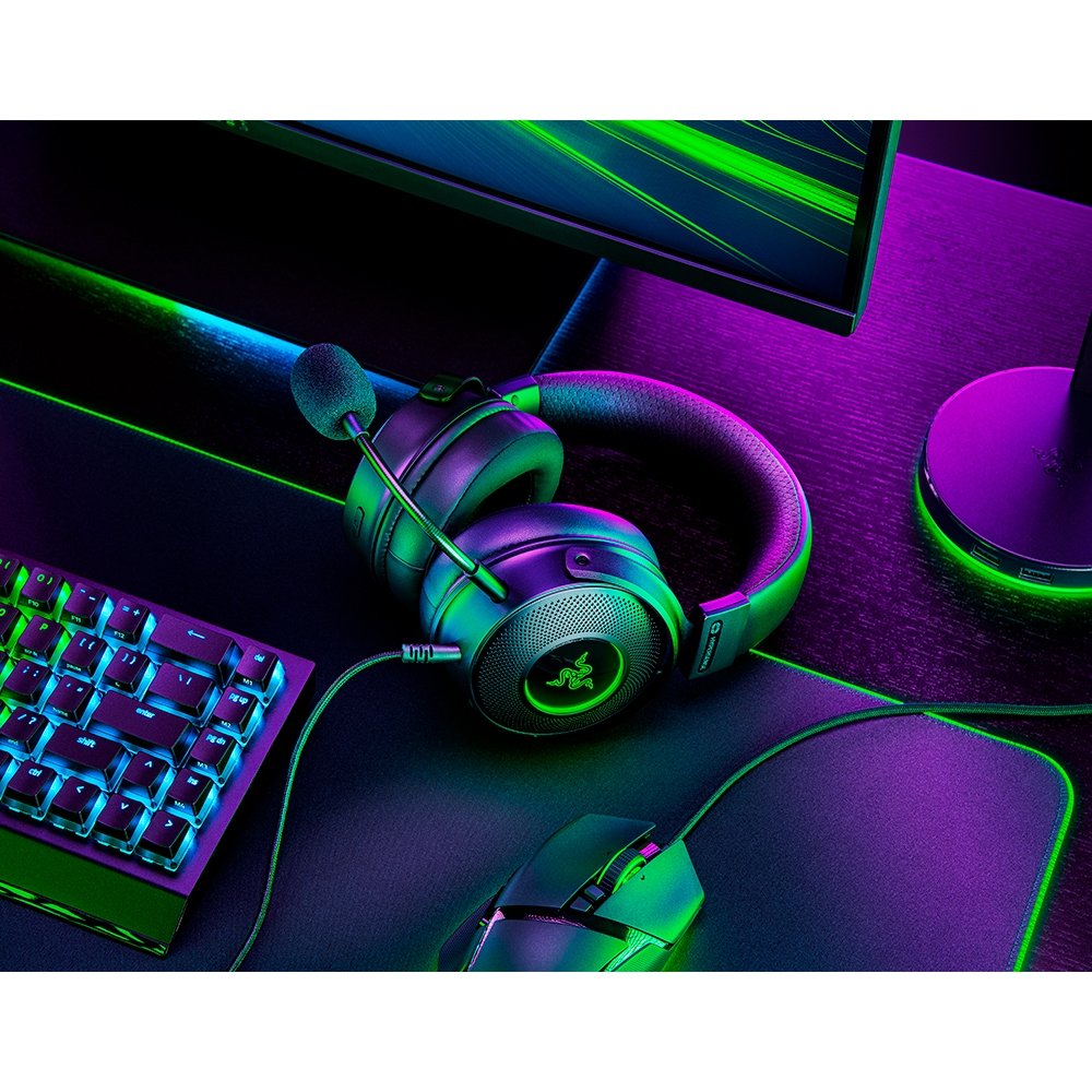 Headset Razer Kraken V3 HyperSense, USB | KaBuM!