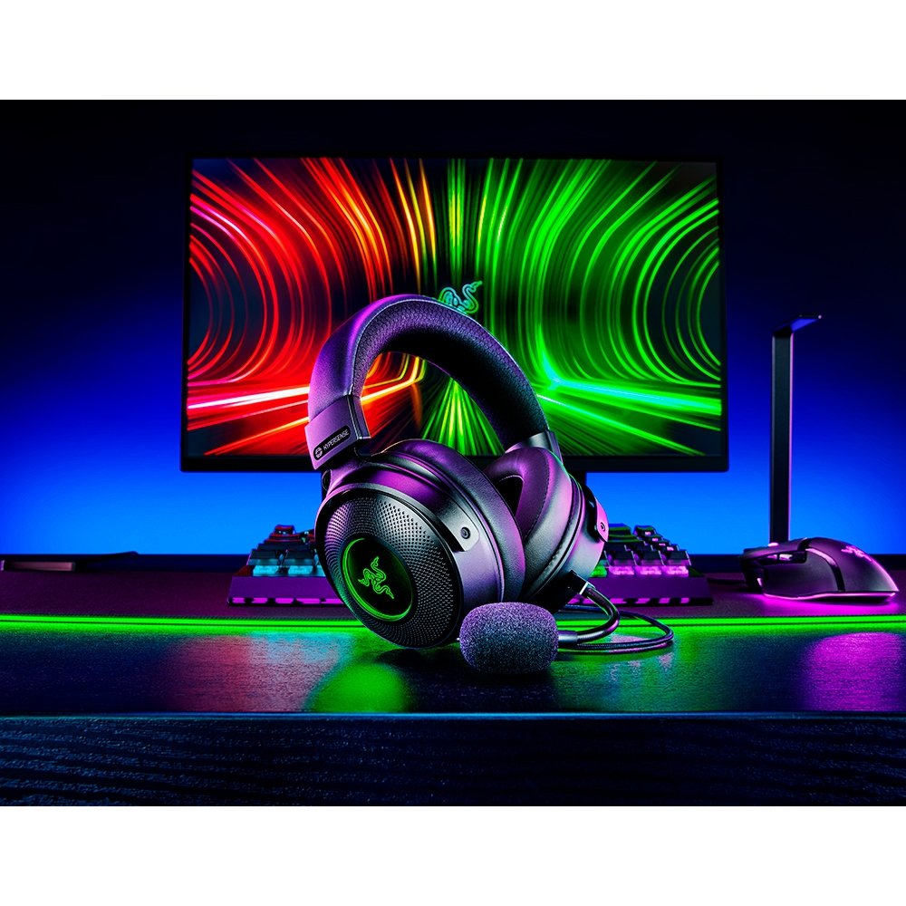 Headset Razer Kraken V3 HyperSense, USB | KaBuM!