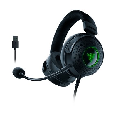 Headset Razer Kraken V3 HyperSense, USB | KaBuM!