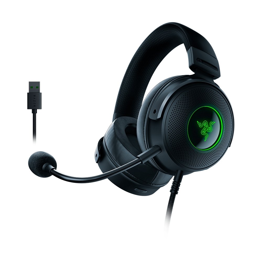 Headset Razer Kraken V3 HyperSense, USB | KaBuM!