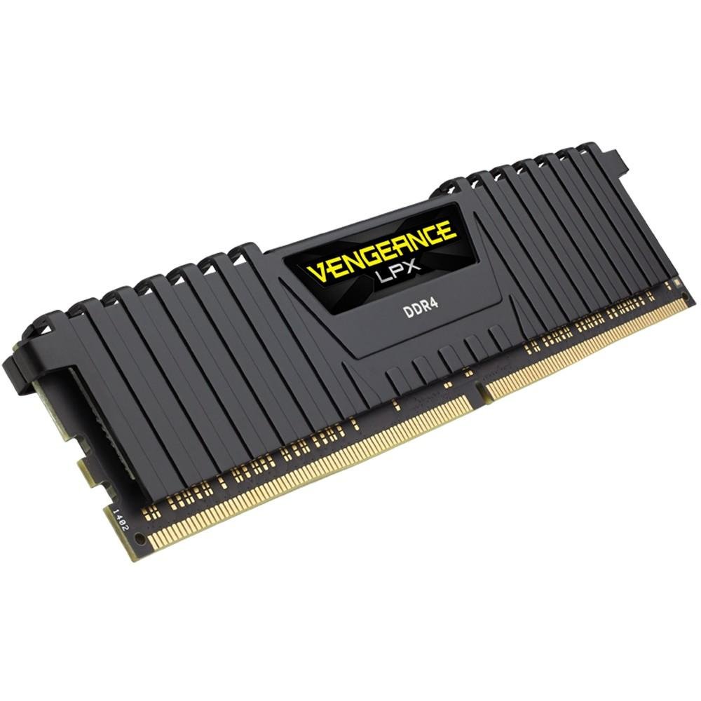 Memória RAM Corsair Vengeance LPX, 4GB, 2400MHz, DDR4, CL16, Preto - CMK4GX4M1A2400C16 Memória RAM Corsair Vengeance LPX, 4GB, 2400MHz, DDR4, CL16, Preto - CMK4GX4M1A2400C16
