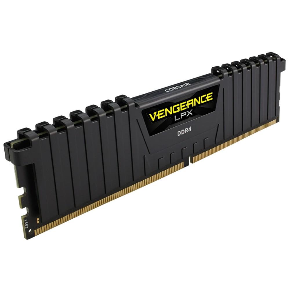 Memória RAM Corsair Vengeance LPX, 4GB, 2400MHz, DDR4, CL16, Preto - CMK4GX4M1A2400C16 Memória RAM Corsair Vengeance LPX, 4GB, 2400MHz, DDR4, CL16, Preto - CMK4GX4M1A2400C16