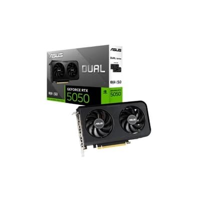Placa de Vídeo ASUS DUAL NVIDIA GeForce RTX 5050, 8GB, GDDR6, 128-bit - DUAL-90YV0N73-M0NA00
