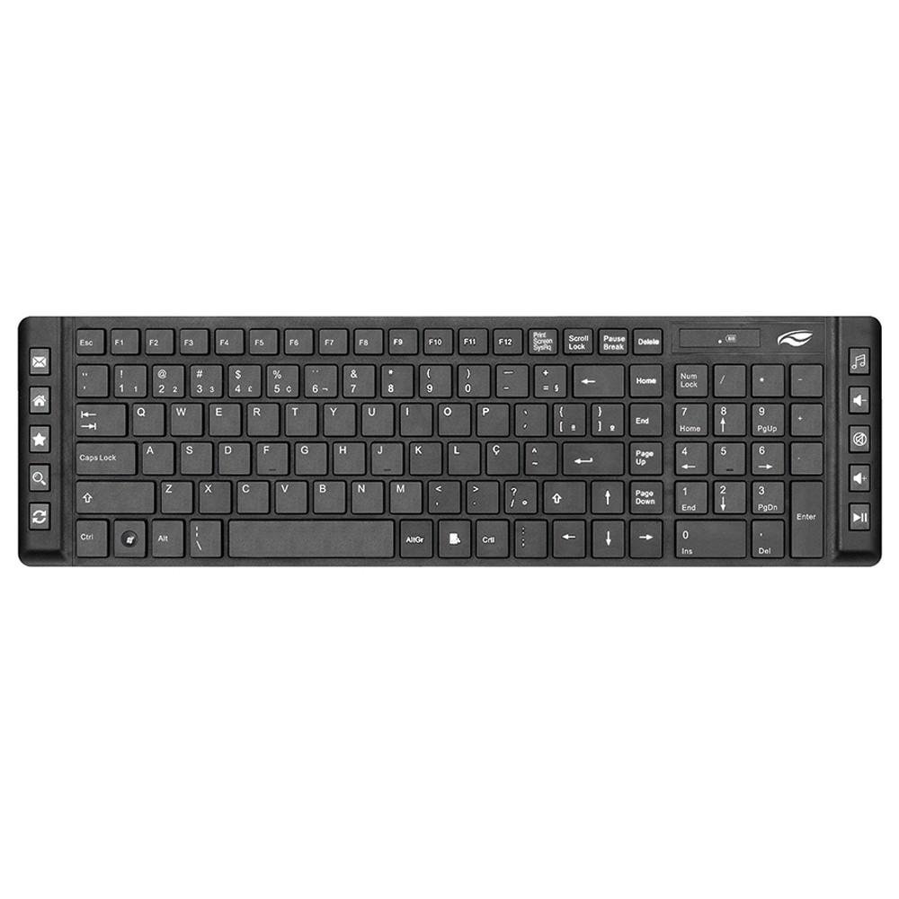 Kit Teclado e Mouse sem Fio Preto, C3TECH K-W70BK - Imagem 2