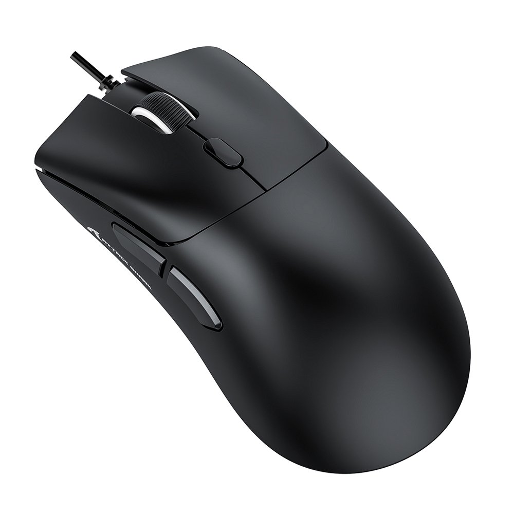 Mouse Gamer com Fio Attack Shark R1 Ultraleve e design Ergonômico, 12.800 DPI, 6 Botões - Preto Mouse Gamer com Fio Attack Shark R1 Ultraleve e design Ergonômico, 12.800 DPI, 6 Botões - Preto
