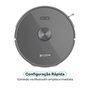 Robô Aspirador de Pó e Passa Pano KABUM! smart K1100, Mapeia, MOP rotativo, Autolimpante, 10000PA, APP, 127V, Cor Inox/Cinza  - KSAR110010CZ