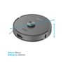 Robô Aspirador de Pó e Passa Pano KABUM! smart K1100, Mapeia, MOP rotativo, Autolimpante, 10000PA, APP, 127V, Cor Inox/Cinza  - KSAR110010CZ