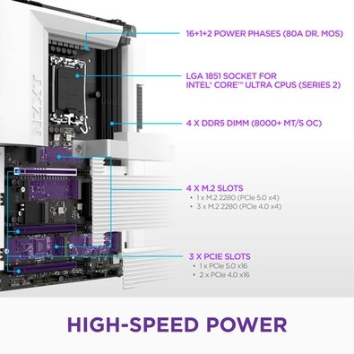 Placa-Mãe NZXT N9 Z890 LGA 1851 | KaBuM!