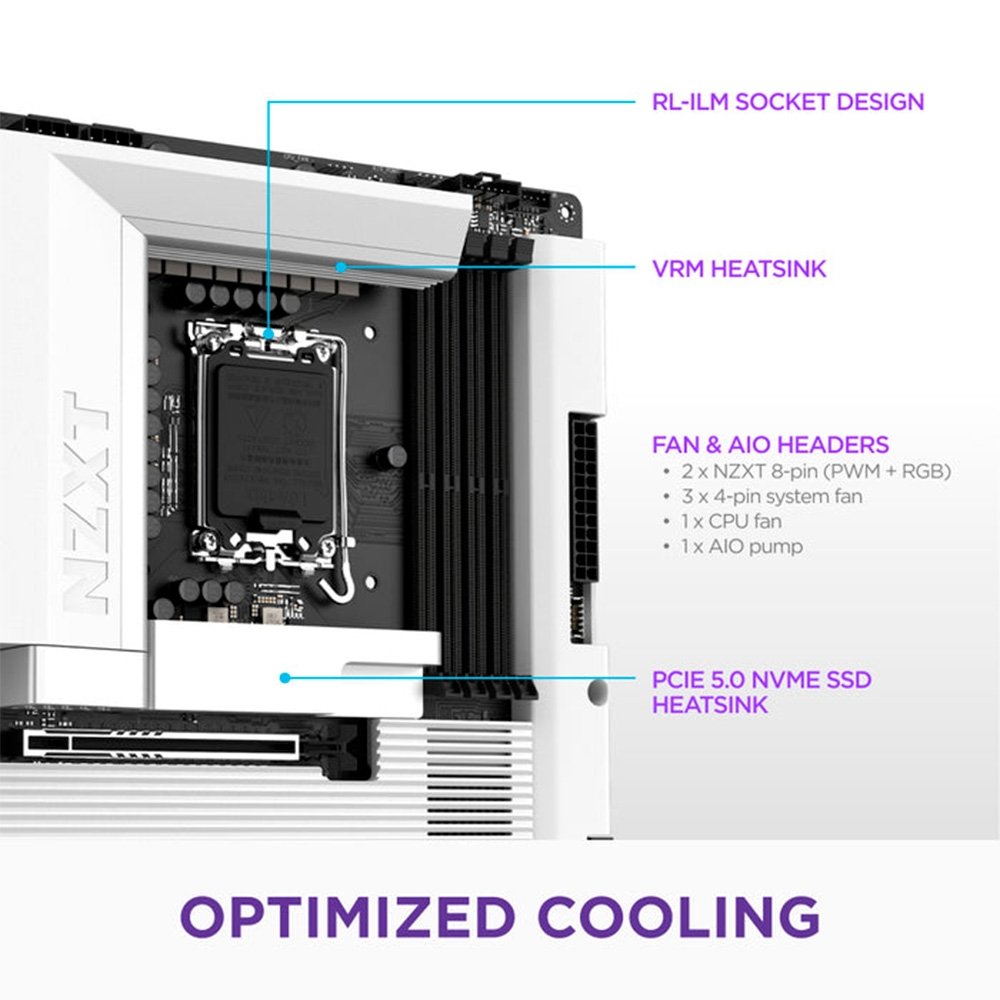 Placa-Mãe NZXT N9 Z890 LGA 1851 | KaBuM!