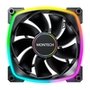 Ventoinha Montech RX140, 140mm, PWM, ARGB, Lâmina Reversa, Preto - RX140 PWM Black
