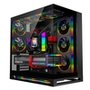Gabinete Gamer Liketec Cygnus Dark, ATX, Mid Tower, Vidro Temperado, Preto - LT-GB-CYGNUS-DARK-V1