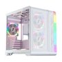 Gabinete Gamer 1STPLAYER VT5, Mid Tower, RGB, ATX, Lateral em Vidro Temperado, 3X Fans, Branco - VT5-WH-3FS7