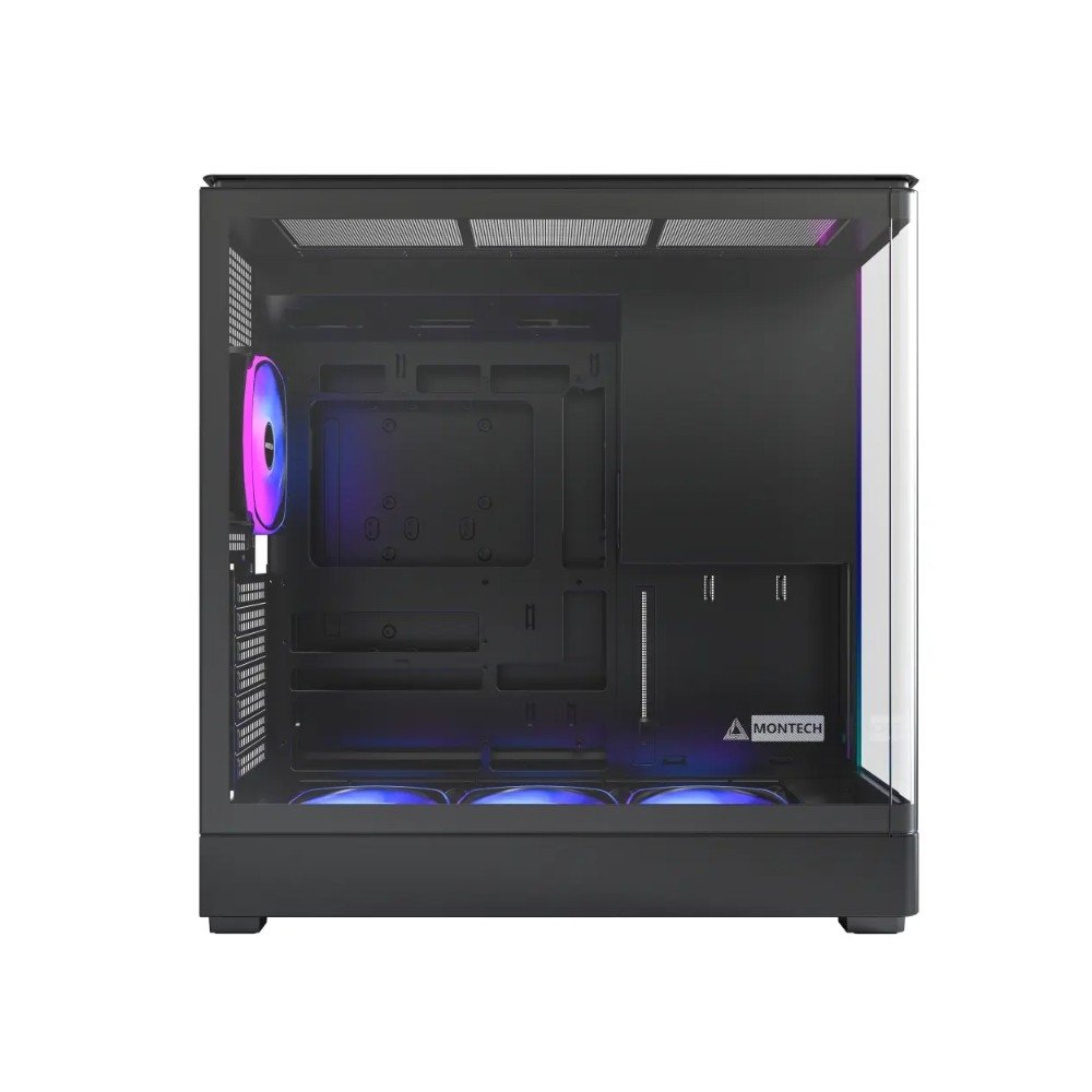 Gabinete Gamer Montech KING15 PRO, Mid Tower, ARGB, ATX, Frontal e Lateral em Vidro, Preto - KING15PB