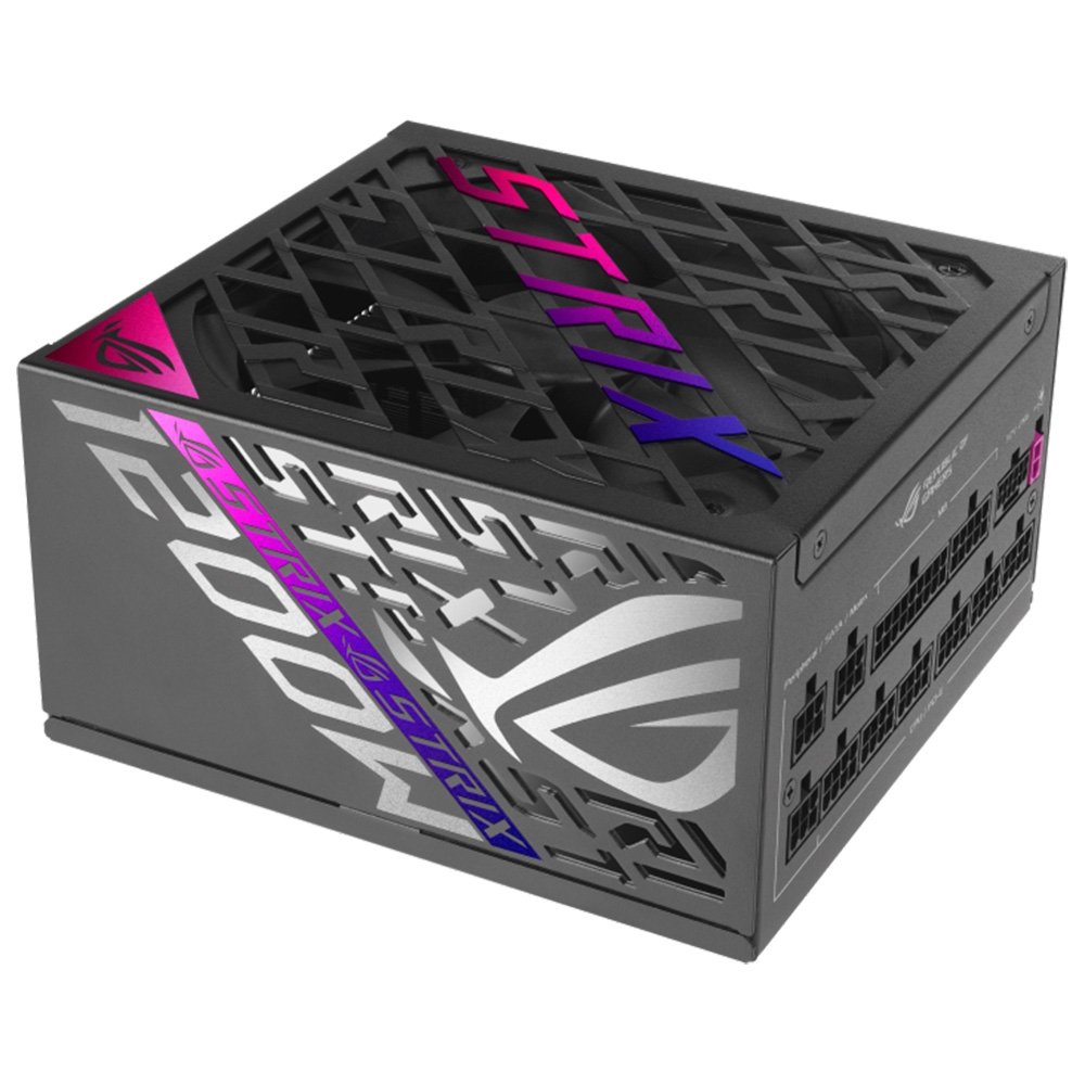 Fonte ASUS ROG Strix, 1200W, 80 Plus Platinum, Modular, PFC Ativo, Preta - 90YE00W0-B0NA00 Fonte ASUS ROG Strix, 1200W, 80 Plus Platinum, Modular, PFC Ativo, Preta - 90YE00W0-B0NA00