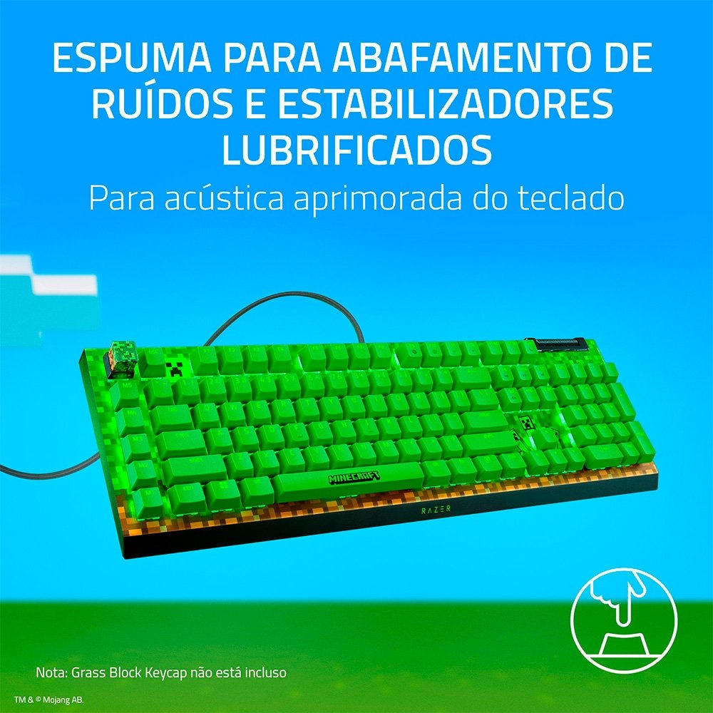 キーボード Razer BlackWidow V4 X Minecraft Edition Razer BlackWidow V4 X - グリーンスイッチ - US - Minecraft Edition