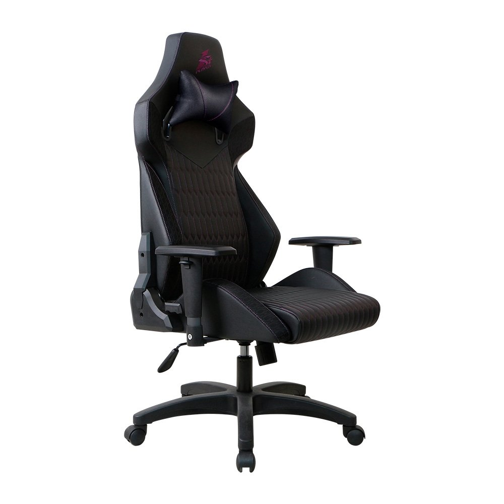 Cadeira Gamer 1STPLAYER WIN101, Até 160kg, Reclinável, com Almofadas, Material PVC, Preta e Rosa - WIN-101-BK Cadeira Gamer 1STPLAYER WIN101, Até 160kg, Reclinável, com Almofadas, Material PVC, Preta e Rosa - WIN-101-BK