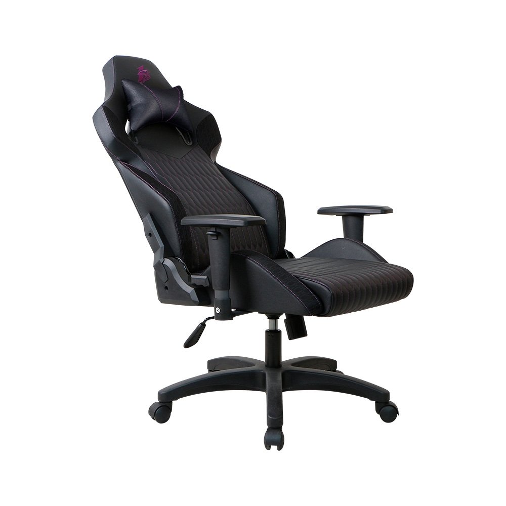 Cadeira Gamer 1STPLAYER WIN101, Até 160kg, Reclinável, com Almofadas, Material PVC, Preta e Rosa - WIN-101-BK Cadeira Gamer 1STPLAYER WIN101, Até 160kg, Reclinável, com Almofadas, Material PVC, Preta e Rosa - WIN-101-BK
