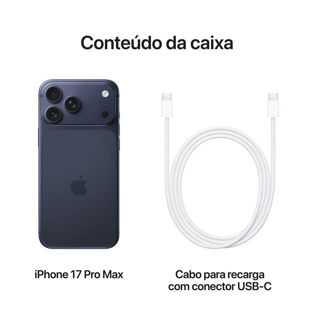iPhone 17 Pro Max Apple 1TB, Azul-intenso | KaBuM!