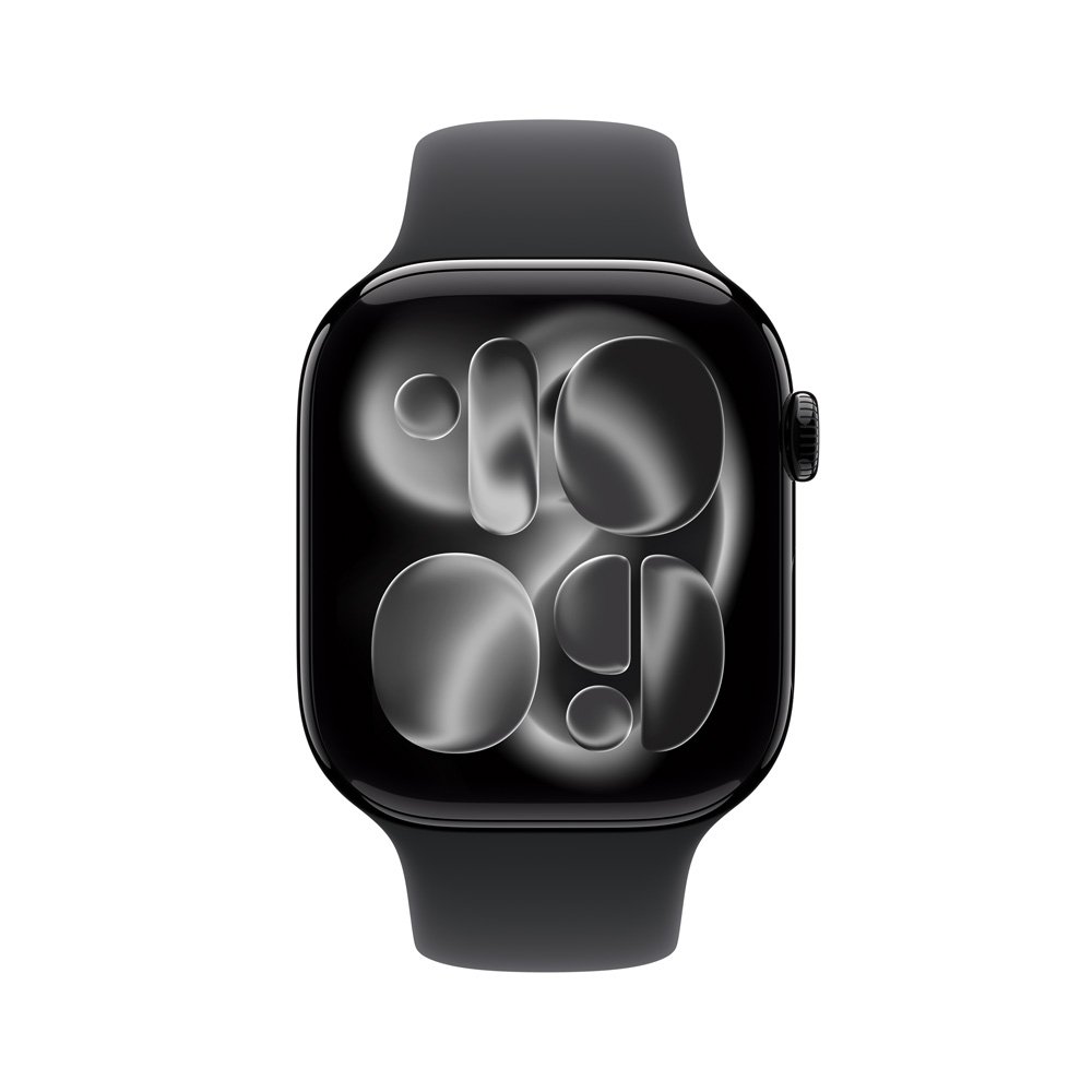 Apple Watch Series 11 GPS, Caixa Preta Brilhante de Alumínio de 46 mm, Pulseira Esportiva Preta, Tamanho M/G - MEUX4AM/A