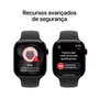 Apple Watch Series 11 GPS, Caixa Preta Brilhante de Alumínio de 46 mm, Pulseira Esportiva Preta, Tamanho M/G - MEUX4AM/A