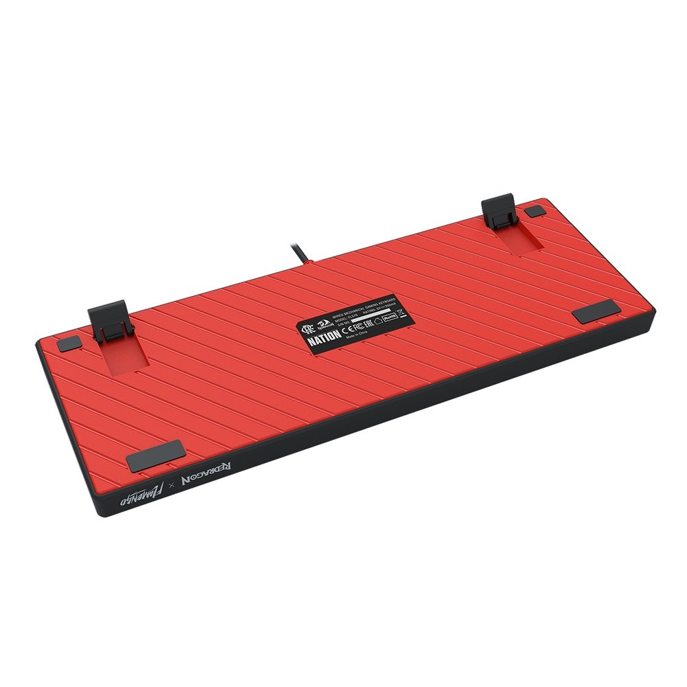 Teclado Redragon Flamengo TKL Switch Marrom ABNT2