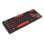 Teclado Mecanico Redragon Gamer Flamengo Nation, TKL, ABNT2, USB, Preto e Vermelho - FL576