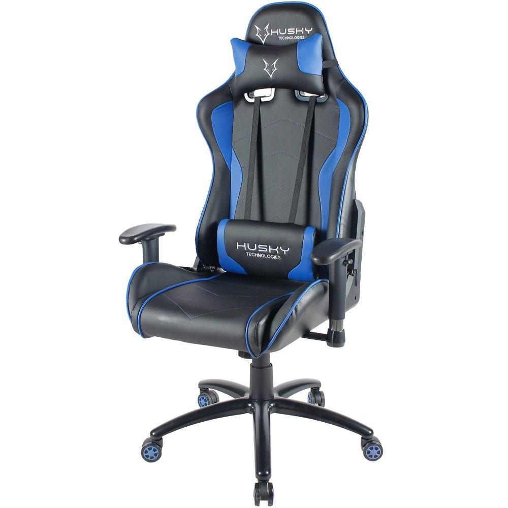 Cadeira Gamer Husky Gaming Storm, Preto e Azul, Com Almofadas, Reclinável, Descanso de Braço 2D - HST-BB Cadeira Gamer Husky Gaming Storm, Preto e Azul, Com Almofadas, Reclinável, Descanso de Braço 2D - HST-BB