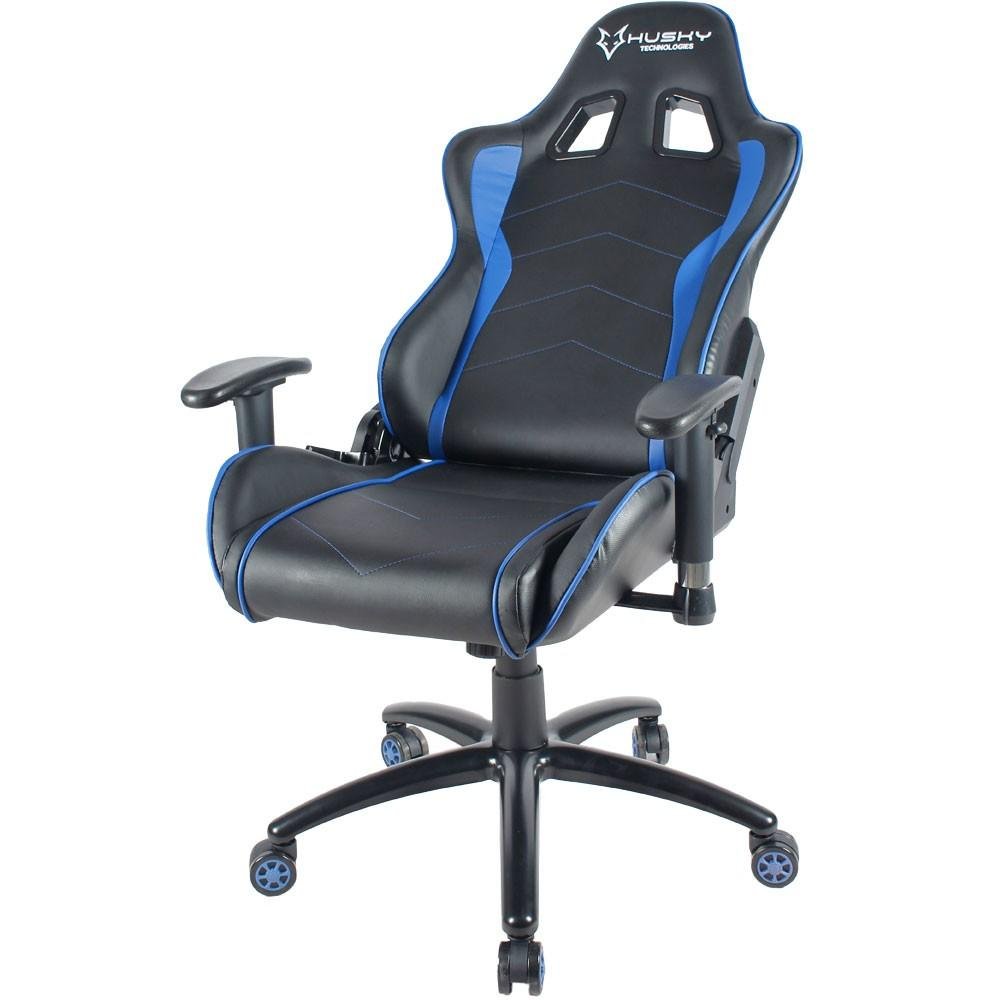 Cadeira Gamer Husky Gaming Storm, Preto e Azul, Com Almofadas, Reclinável, Descanso de Braço 2D - HST-BB Cadeira Gamer Husky Gaming Storm, Preto e Azul, Com Almofadas, Reclinável, Descanso de Braço 2D - HST-BB