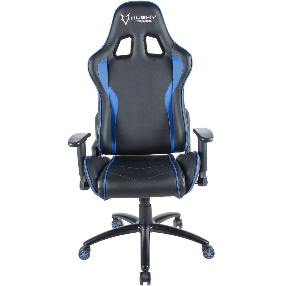 Cadeira Gamer Husky Gaming Storm, Preto e Azul, Com Almofadas, Reclinável, Descanso de Braço 2D - HST-BB Cadeira Gamer Husky Gaming Storm, Preto e Azul, Com Almofadas, Reclinável, Descanso de Braço 2D - HST-BB
