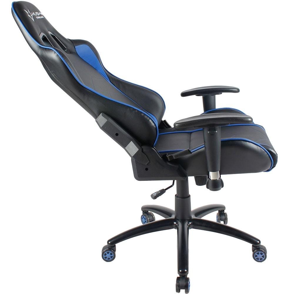 Cadeira Gamer Husky Gaming Storm, Preto e Azul, Com Almofadas, Reclinável, Descanso de Braço 2D - HST-BB Cadeira Gamer Husky Gaming Storm, Preto e Azul, Com Almofadas, Reclinável, Descanso de Braço 2D - HST-BB