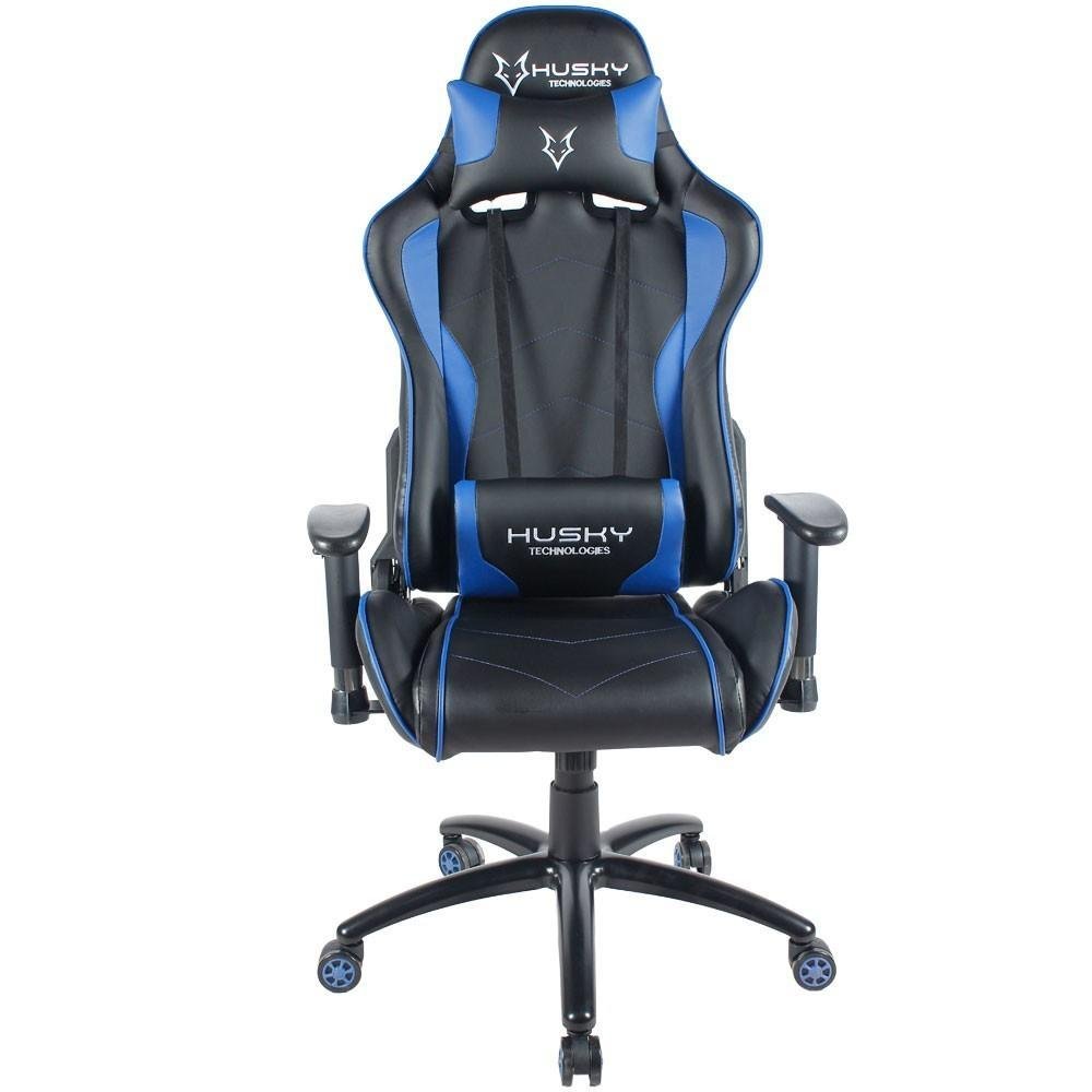 Cadeira Gamer Husky Gaming Storm, Preto e Azul, Com Almofadas, Reclinável, Descanso de Braço 2D - HST-BB Cadeira Gamer Husky Gaming Storm, Preto e Azul, Com Almofadas, Reclinável, Descanso de Braço 2D - HST-BB