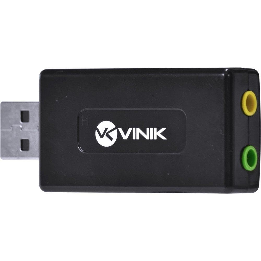 Adaptador de Som Vinik USB 7.1 Canais Virtual AUSB71 Adaptador de Som Vinik USB 7.1 Canais Virtual AUSB71