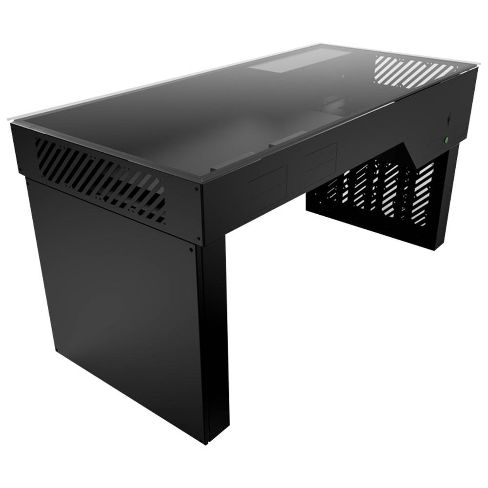 Mesa Gamer Hydra Desk 1.5m Aluminio E-ATX Mesa Case 8 mm Vidro Temperado Mesa Gamer Hydra Desk 1.5m Aluminio E-ATX Mesa Case 8 mm Vidro Temperado