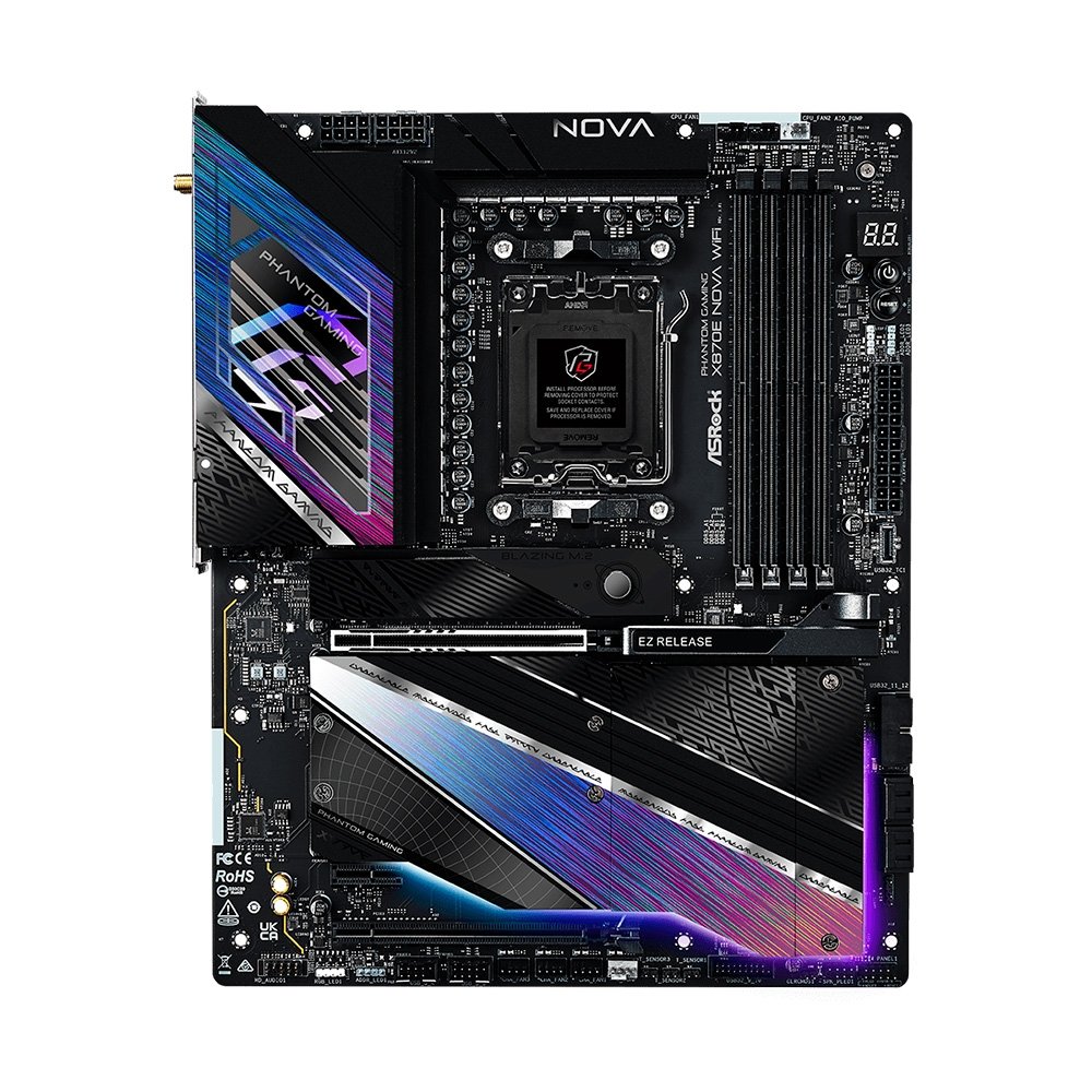 Placa Mãe ASRock X870E Nova WiFi DDR5 | KaBuM!