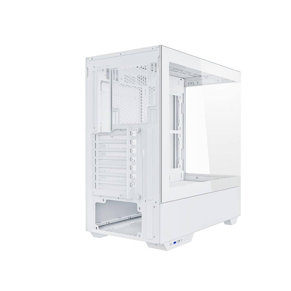 Gabinete Gamer Redragon Reflect Pro, Mid Tower, ARGB, ATX, Frontal e Lateral em Vidro, Sem FANs, Branco - CA-607W Gabinete Gamer Redragon Reflect Pro, Mid Tower, ARGB, ATX, Frontal e Lateral em Vidro, Sem FANs, Branco - CA-607W