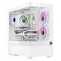 Gabinete Gamer Redragon Reflect Pro, Mid Tower, ARGB, ATX, Frontal e Lateral em Vidro, Sem FANs, Branco - CA-607W