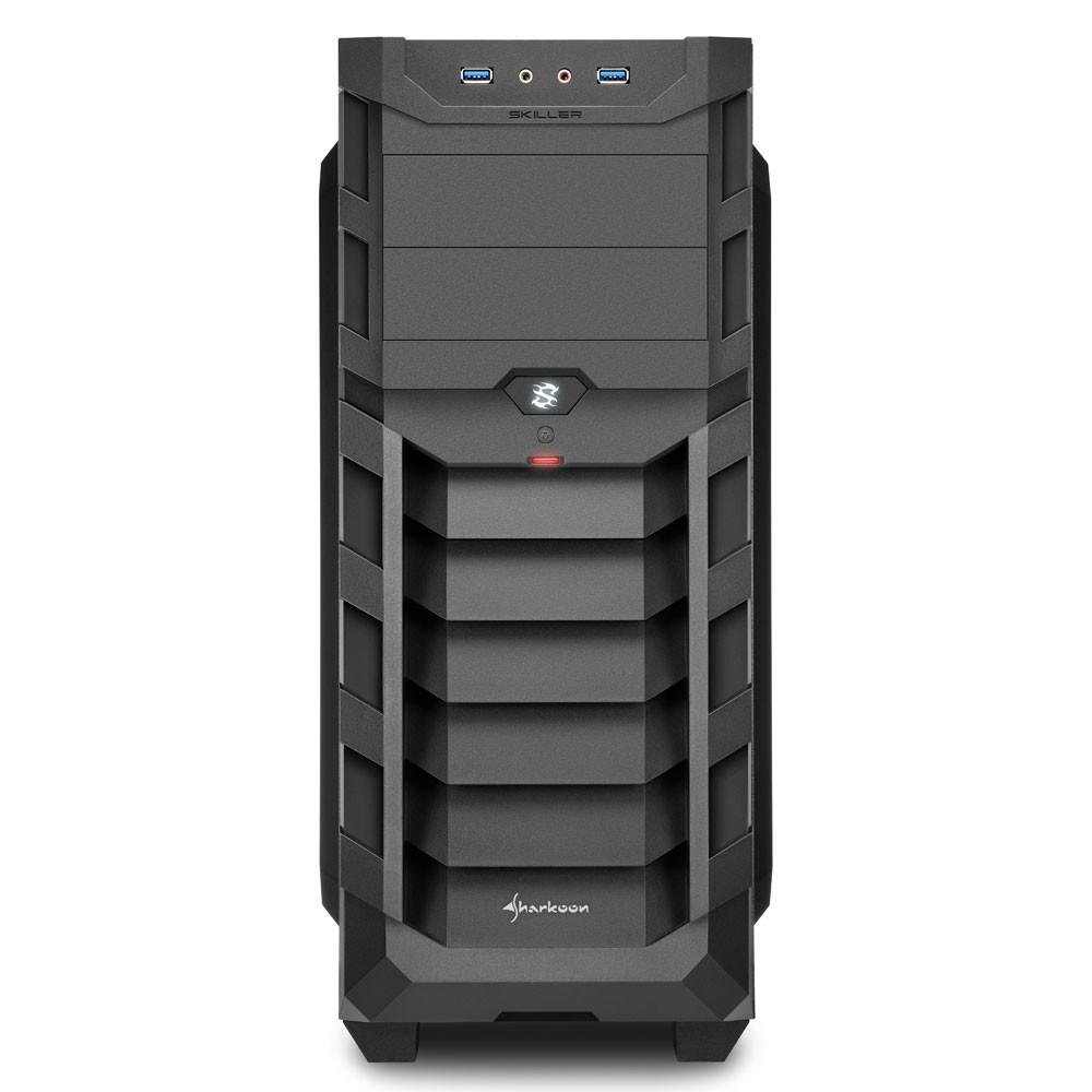 Gabinete Sharkoon SKILLER SGC1 Window - Blue Gabinete Sharkoon SKILLER SGC1 Window - Blue