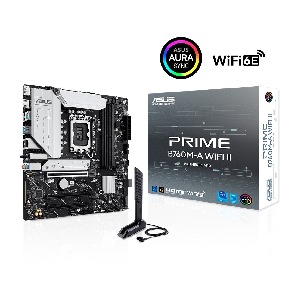 ASUS PRIME B760M-A WIFI DDR5 新品 Placa-Mãe ASUS Prime B760M-A DDR5 | KaBuM!