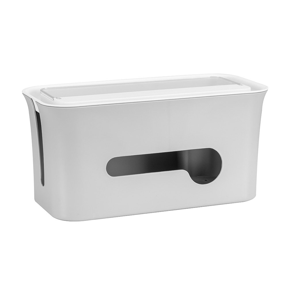 Caixa organizadora de cabos e fios Octoo OrguiBox, Cinza - 9838