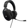 Headset Gamer Corsair HS50 P2, Stereo 2.0 , Drivers 50mm, Preto/Azul - CA-9011172-NA