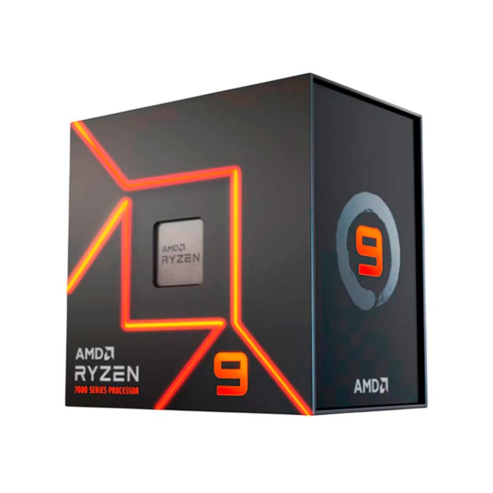 Processador AMD Ryzen 9 7900, 3.7GHz (5.4GHz Turbo), Cache 76MB, 12 Núcleos, 24 Threads, AM5, Vídeo Integrado - 100-100000590WOF
