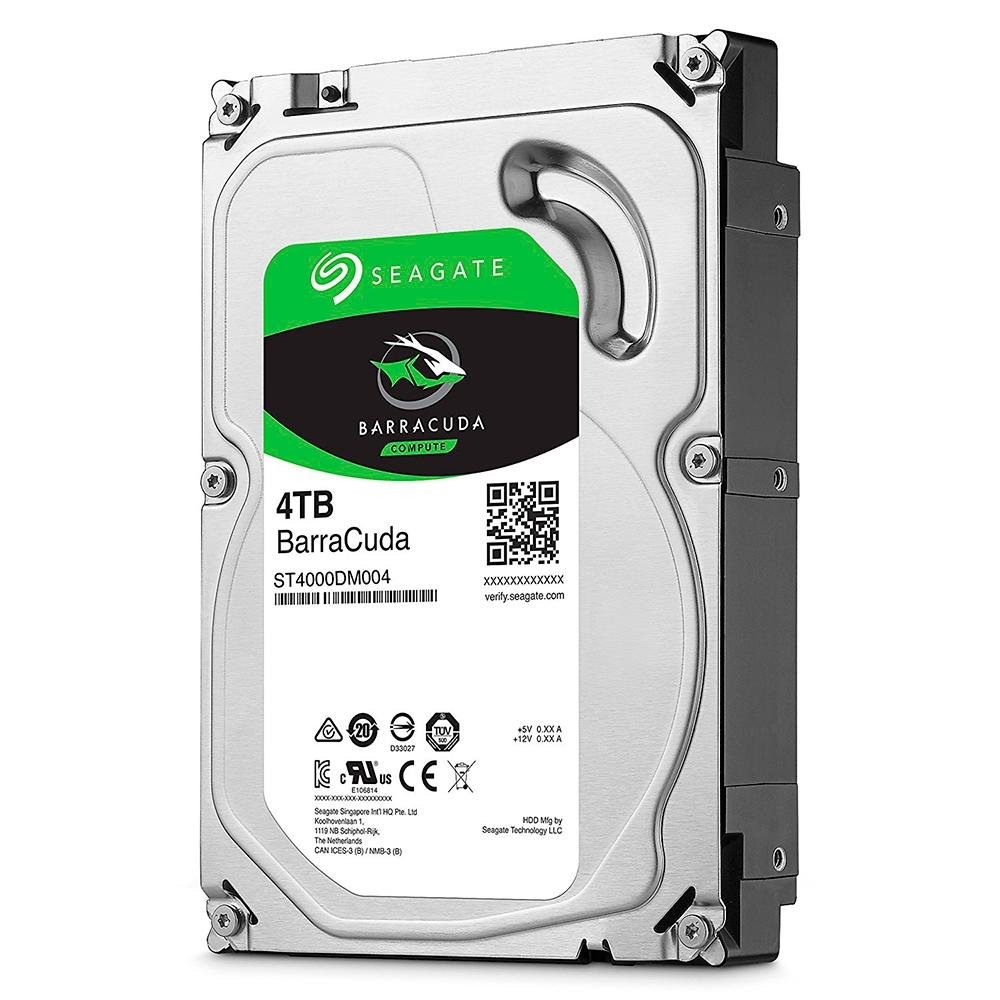 HD Interno Seagate BarraCuda, 4TB, SATA, 3.5' - ST4000DM004