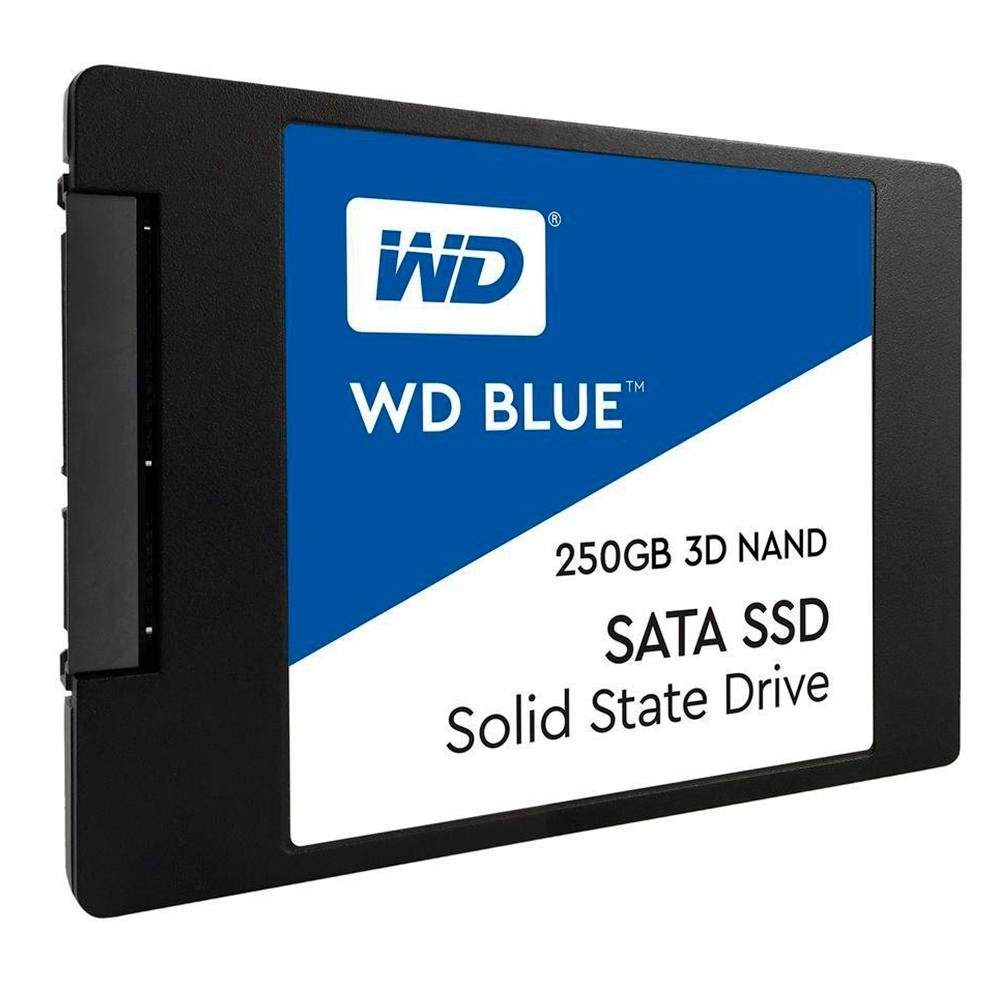 SSD WD Blue, 250GB, SATA, Leitura 550MB/s, Gravação 525MB/s - WDS250G2B0A SSD WD Blue, 250GB, SATA, Leitura 550MB/s, Gravação 525MB/s - WDS250G2B0A
