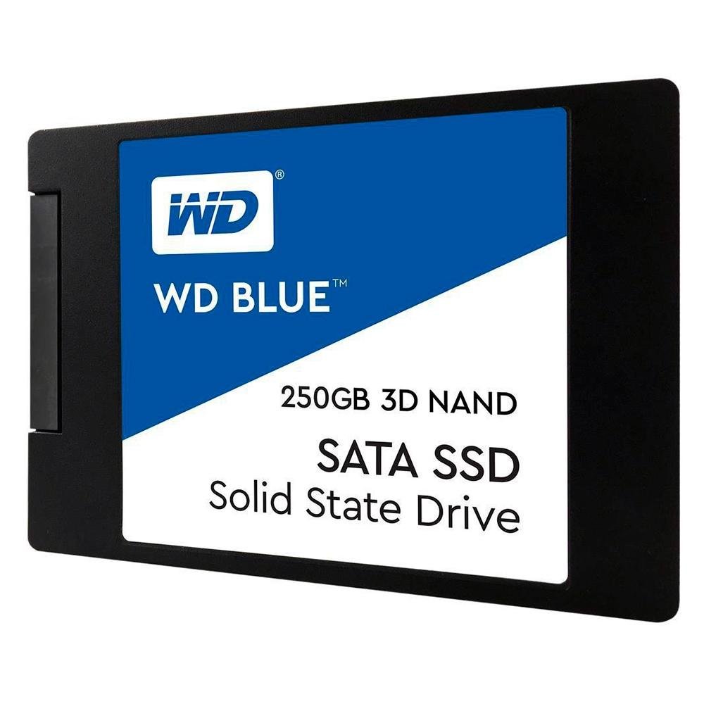 SSD WD Blue, 250GB, SATA, Leitura 550MB/s, Gravação 525MB/s - WDS250G2B0A SSD WD Blue, 250GB, SATA, Leitura 550MB/s, Gravação 525MB/s - WDS250G2B0A