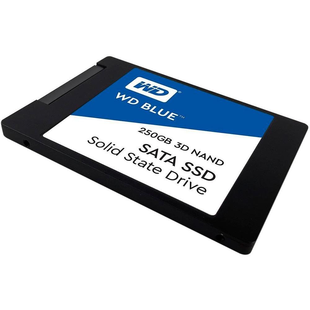 SSD WD Blue, 250GB, SATA, Leitura 550MB/s, Gravação 525MB/s - WDS250G2B0A SSD WD Blue, 250GB, SATA, Leitura 550MB/s, Gravação 525MB/s - WDS250G2B0A