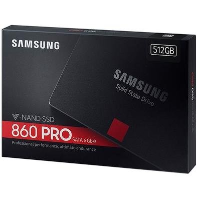 Samsung 860 PRO 512GB SSD中古 SSD Samsung 860 Pro 2.5´ 512GB SATA III Leituras: 560MB/s e